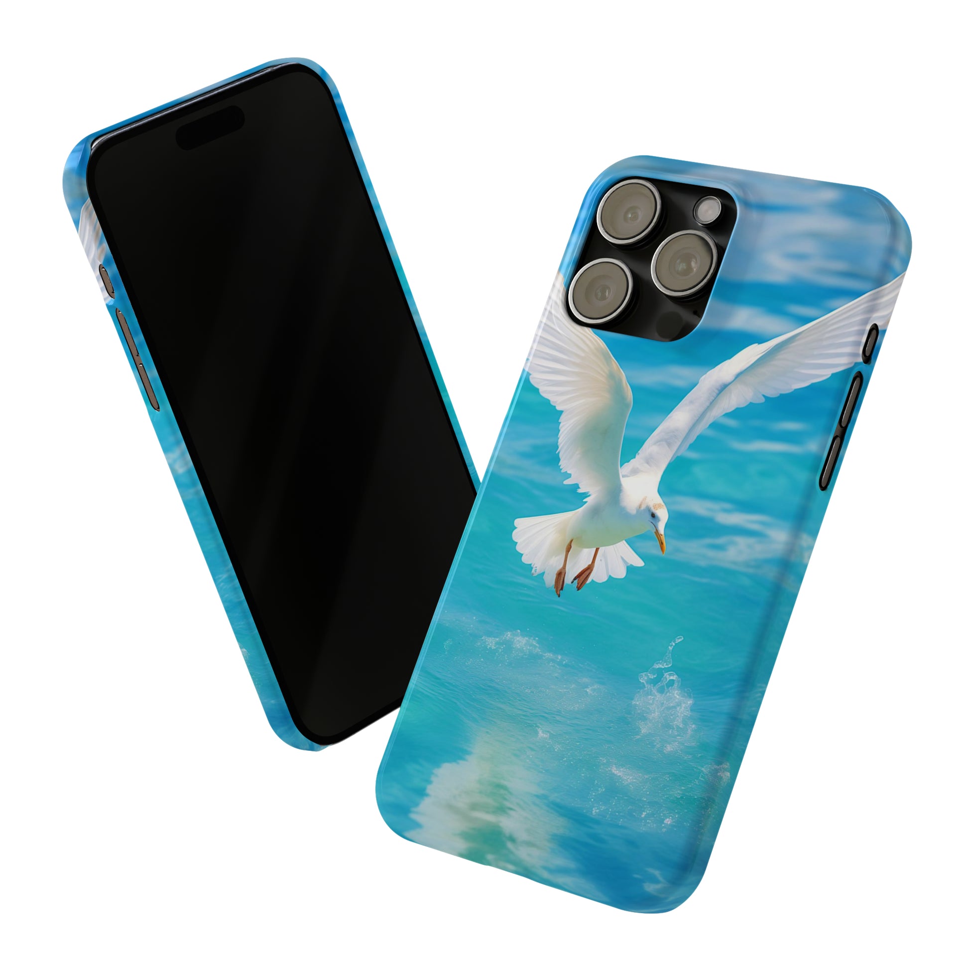 White Gull Slim Phone Cases - Colorwink