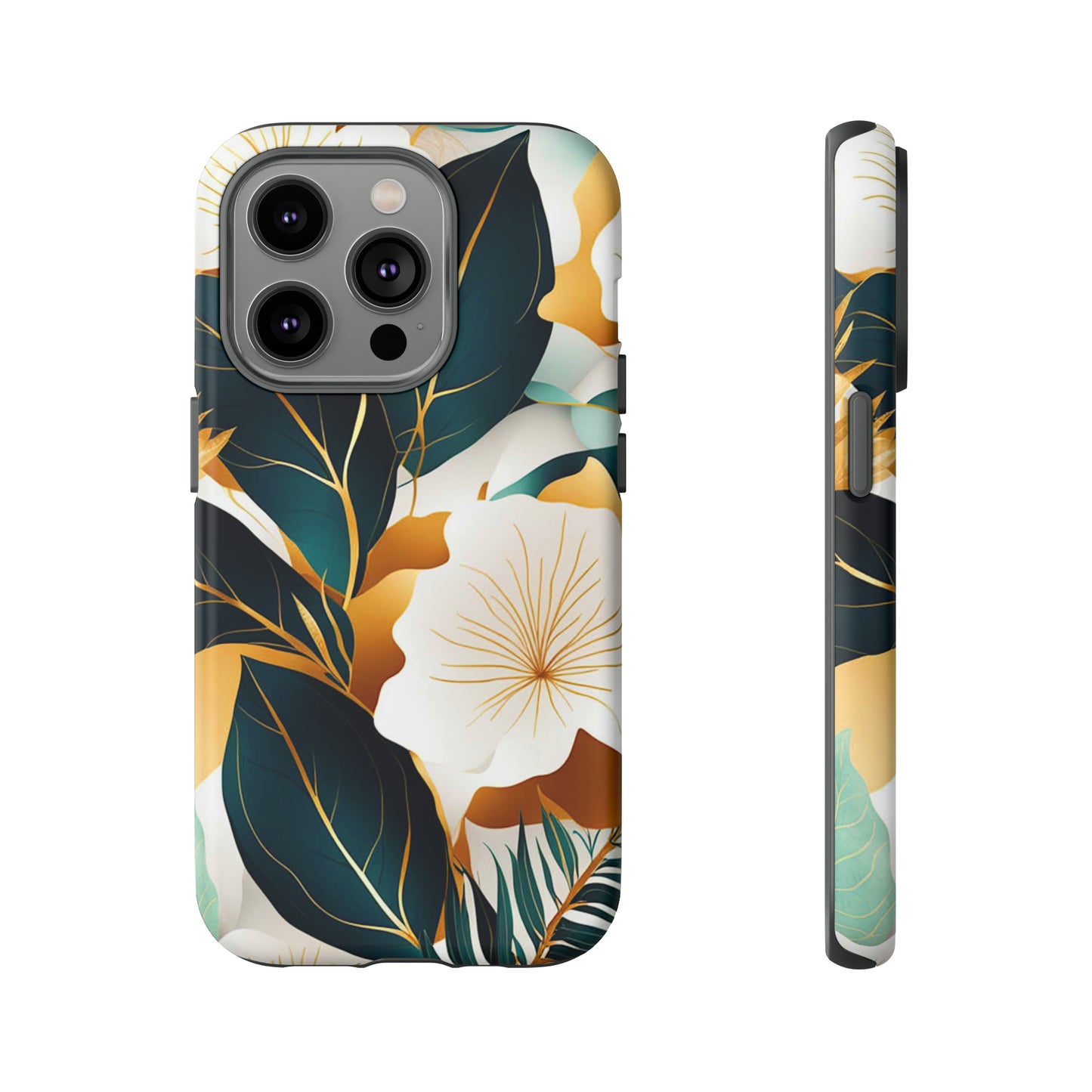 White Flowers Art Tough Case