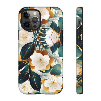 White Flowers Tough Case