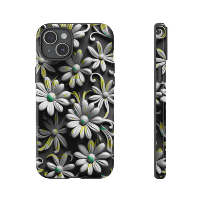 White Flowers Tough Case