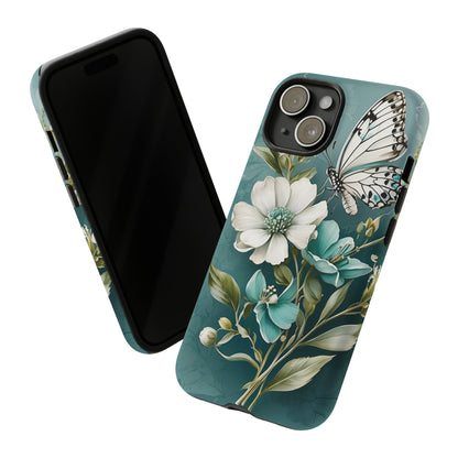 Flower and Butterfly Tough Case