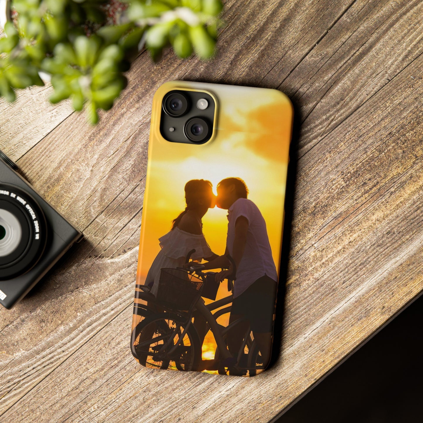 Sunset Kiss Slim Phone Case