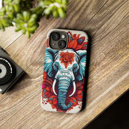 Floral Elephant Tough Case