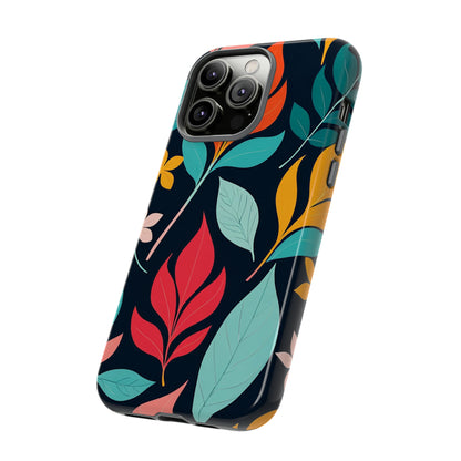 Red Leaf Design Pattern Tough Case