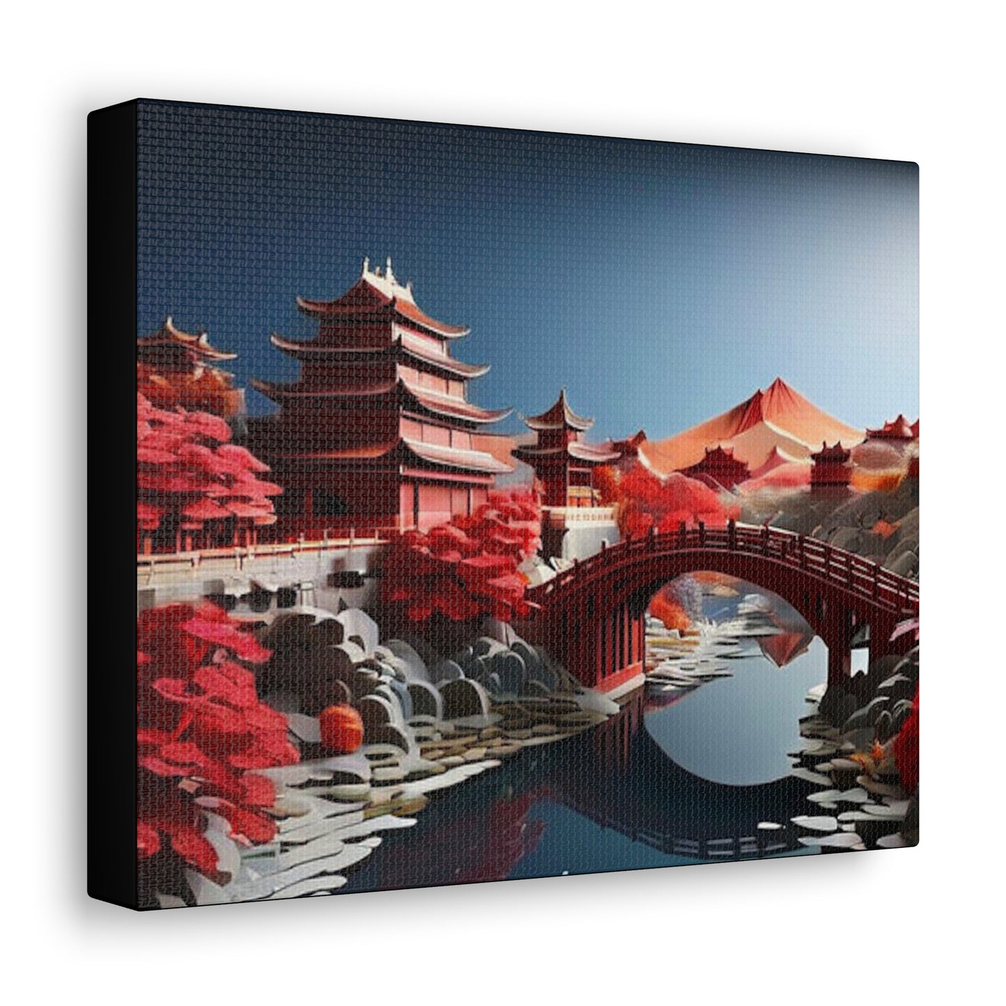 Old Cantonese Village Canvas