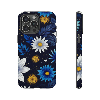 Blue Leaf Pattern Tough Case