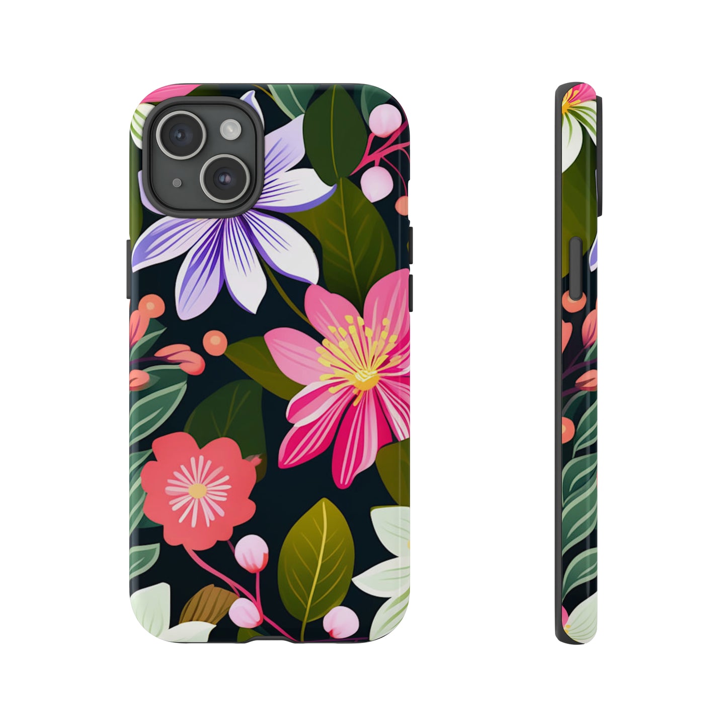 Pink Flower Pattern Tough Case