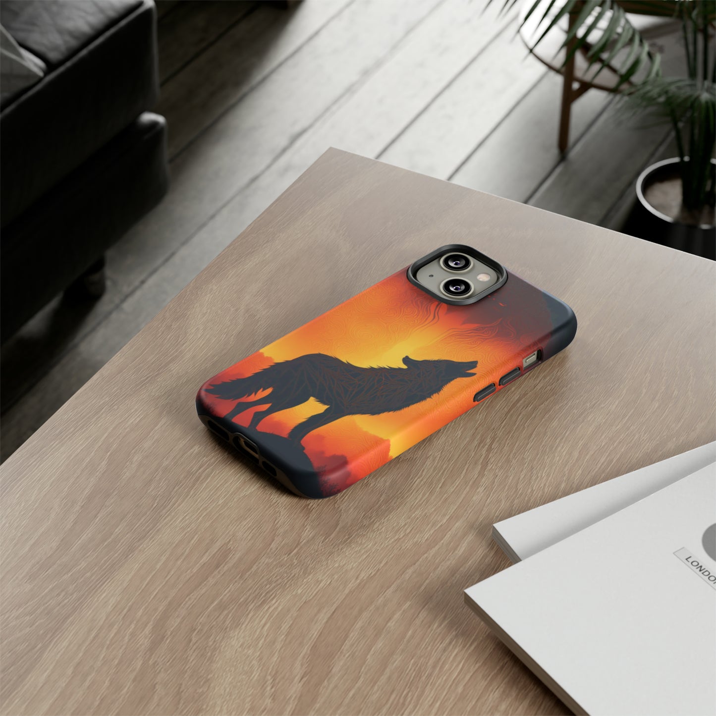 Wolf silhouette Tough Case