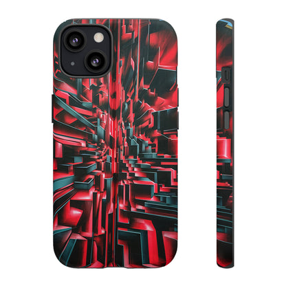 Red Illusion Art  Pattern Tough Case