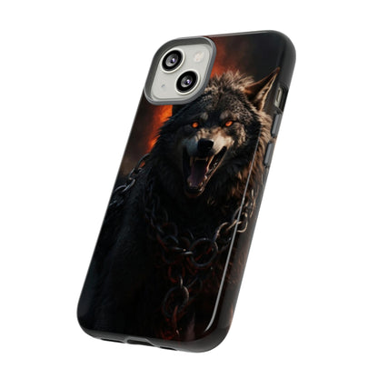 Wolf chained Tough Case