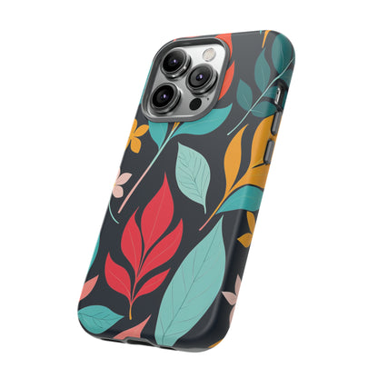 Red Leaf Design Pattern Tough Case