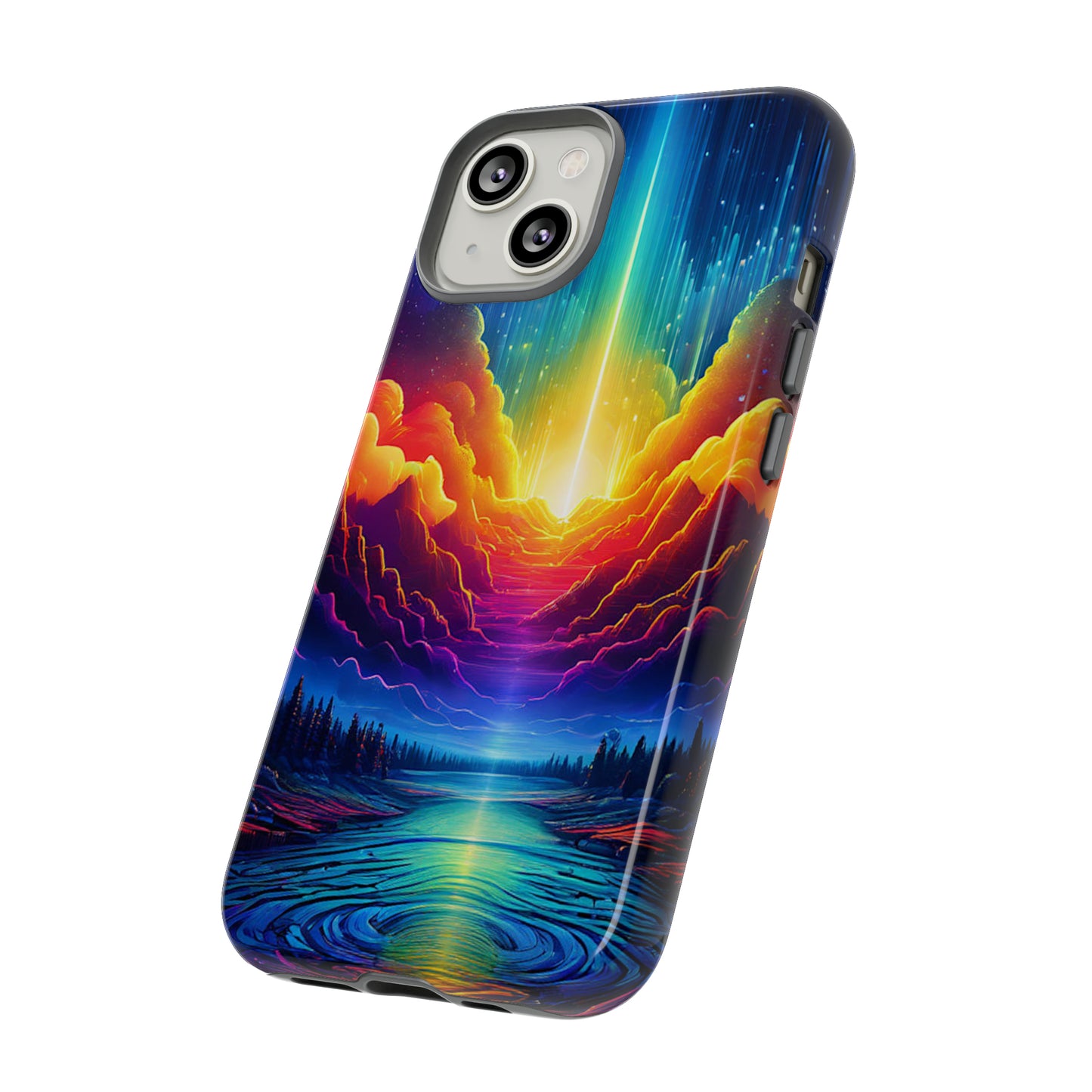 Rainbow Clouds Tough Case