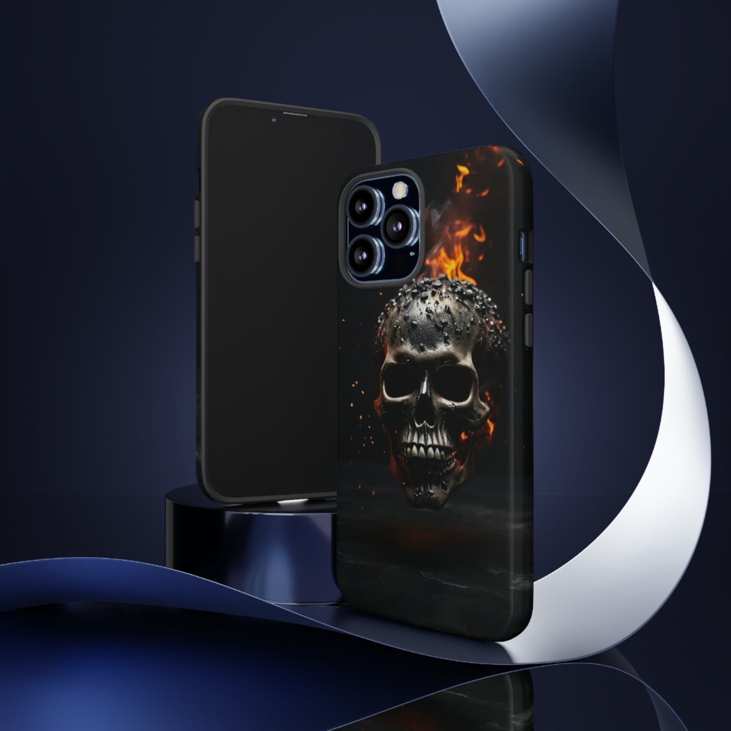 Fiery Skull Tough Case