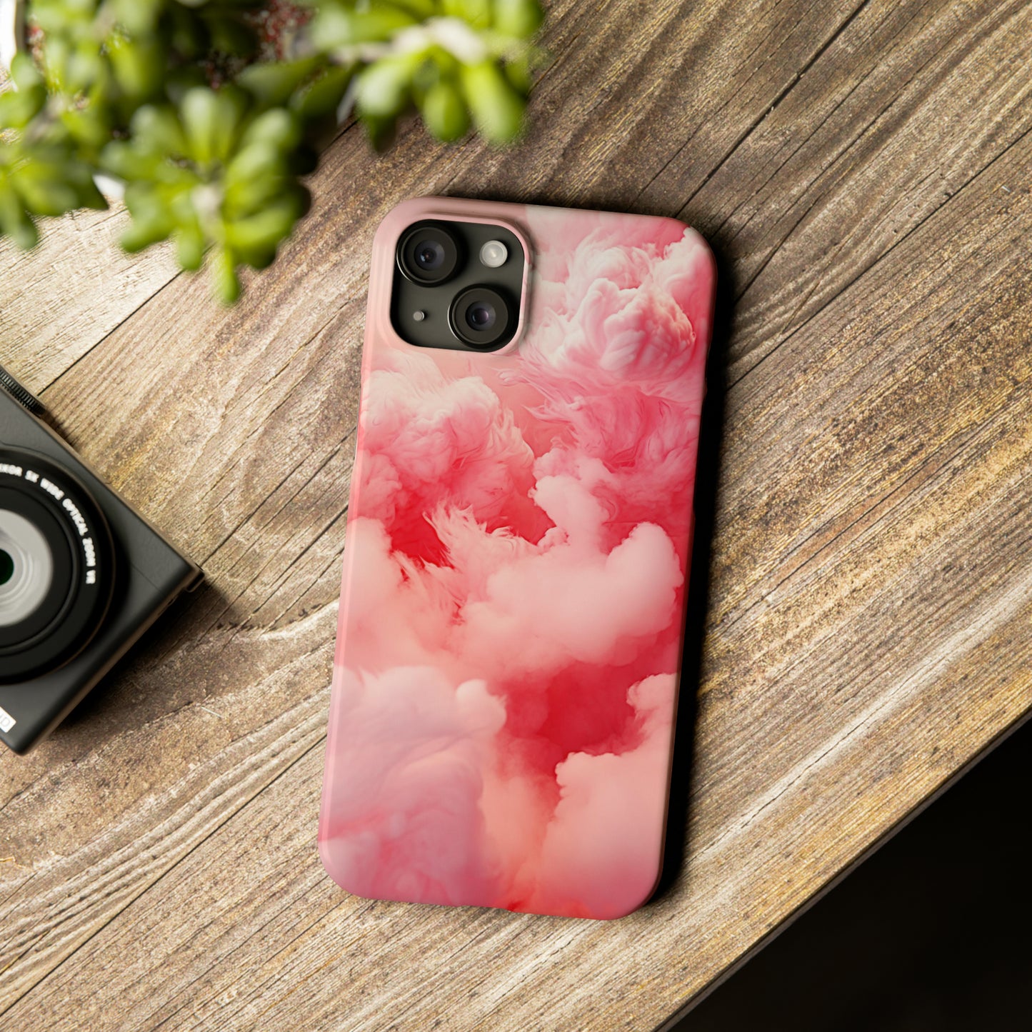 Pink Cloud Slim Phone Case - Colorwink