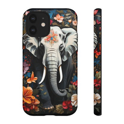 Elephant Face Flower Art  Tough Case