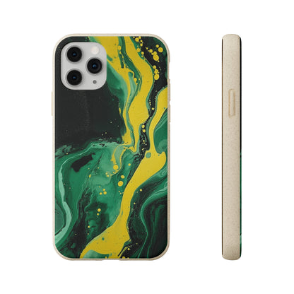 Swirling Shadows Design Biodegradable Case