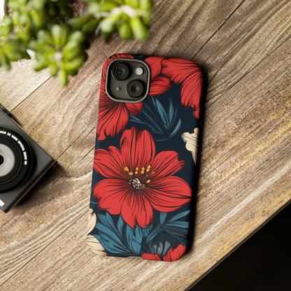 Red Dandelion  Art Design Pattern Tough Case