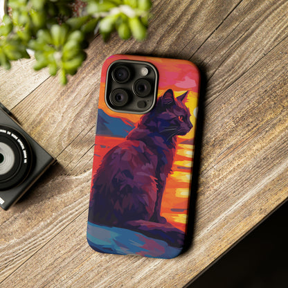 Sunset Cat Tough Case