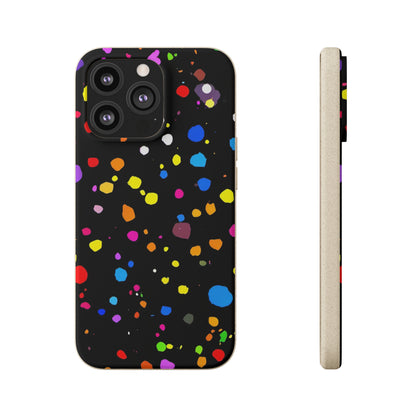 Colorful Dot Parade Biodegradable Case