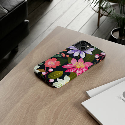 Pink Flower Pattern Tough Case