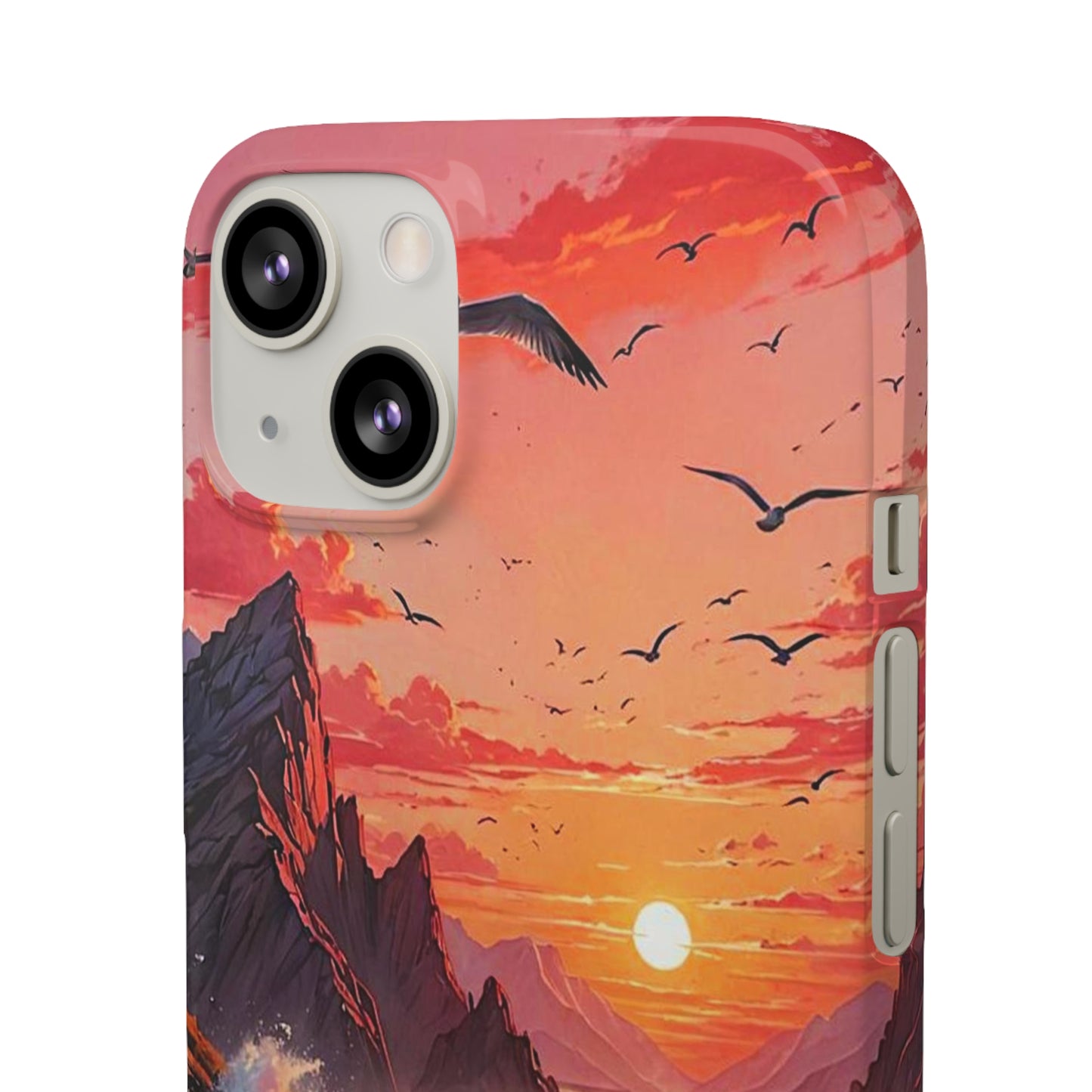 Seagull Sunset Art Snap Case - Colorwink