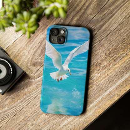 White Gull Slim Phone Cases - Colorwink