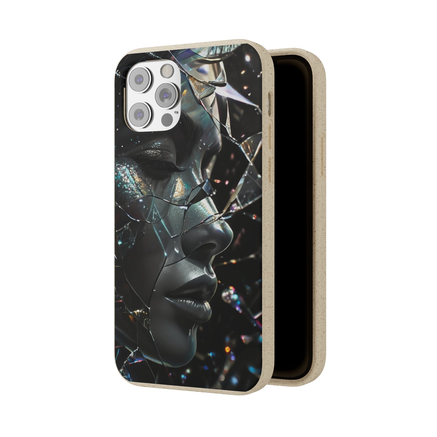 Fractured Glass art Biodegradable Case