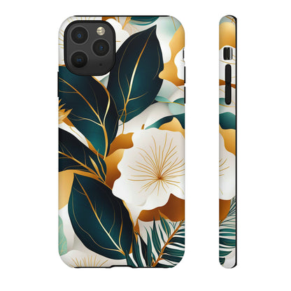 White Flowers Art Tough Case