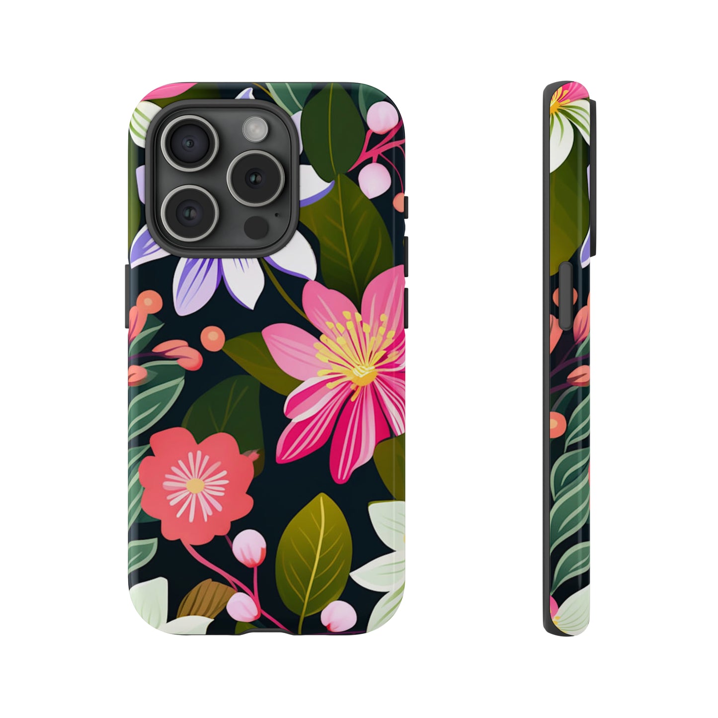 Pink Flower Pattern Tough Case