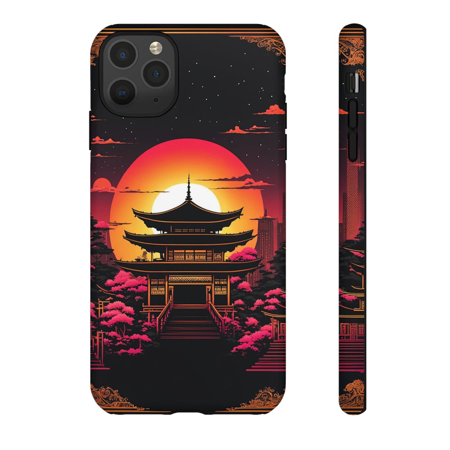 Sunset behind Pagoda Tough Case