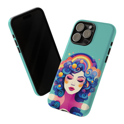 Blue Calm Lady Tough Case