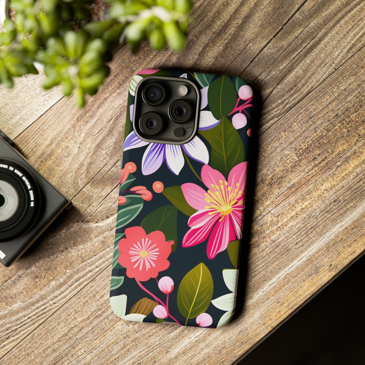 Pink Flower Pattern Tough Case