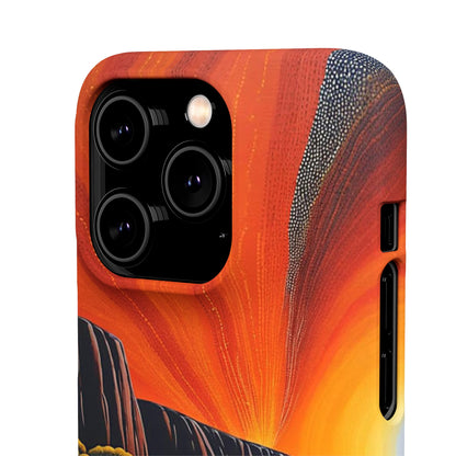 Orange landscape Snap Case - Colorwink