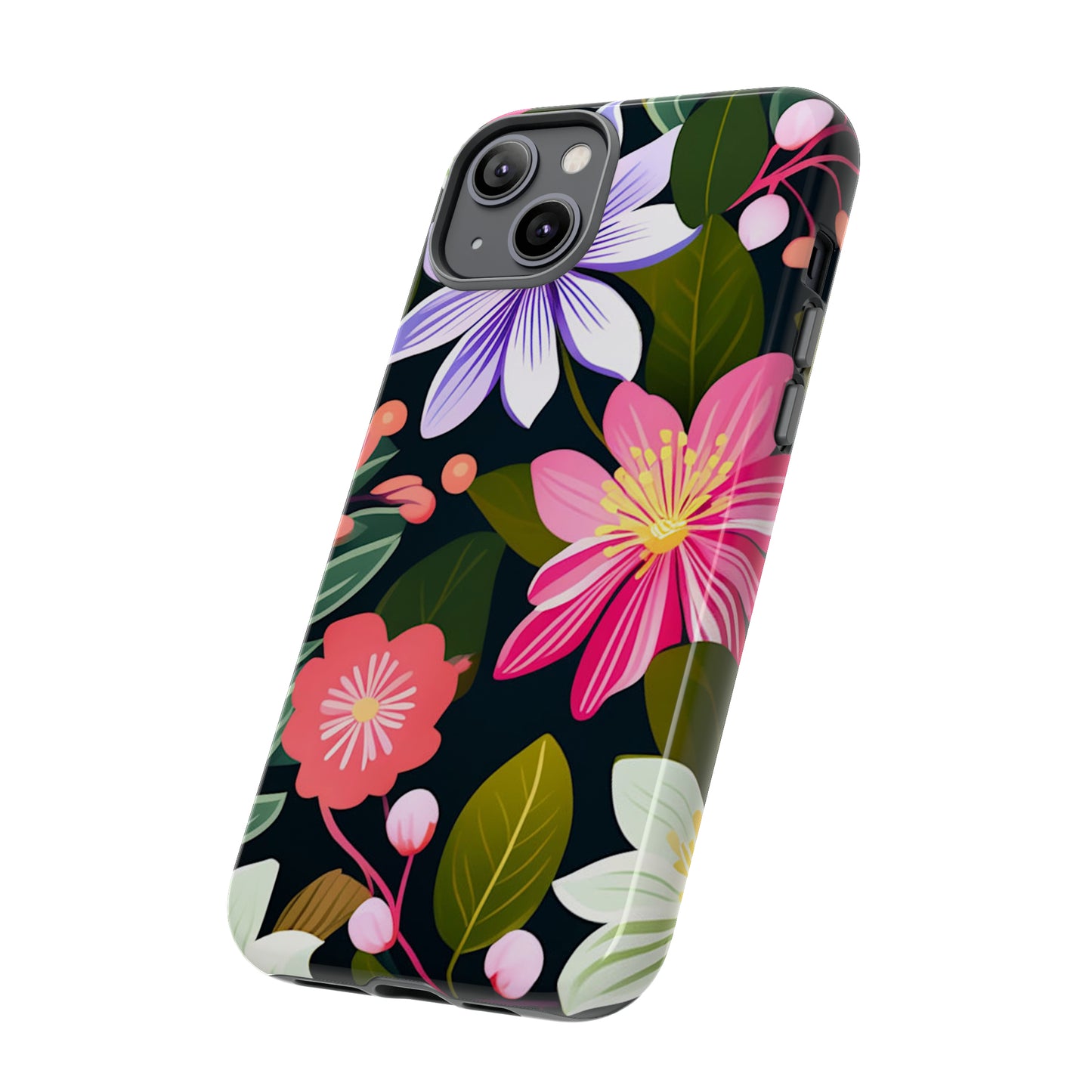 Pink Flower Pattern Tough Case