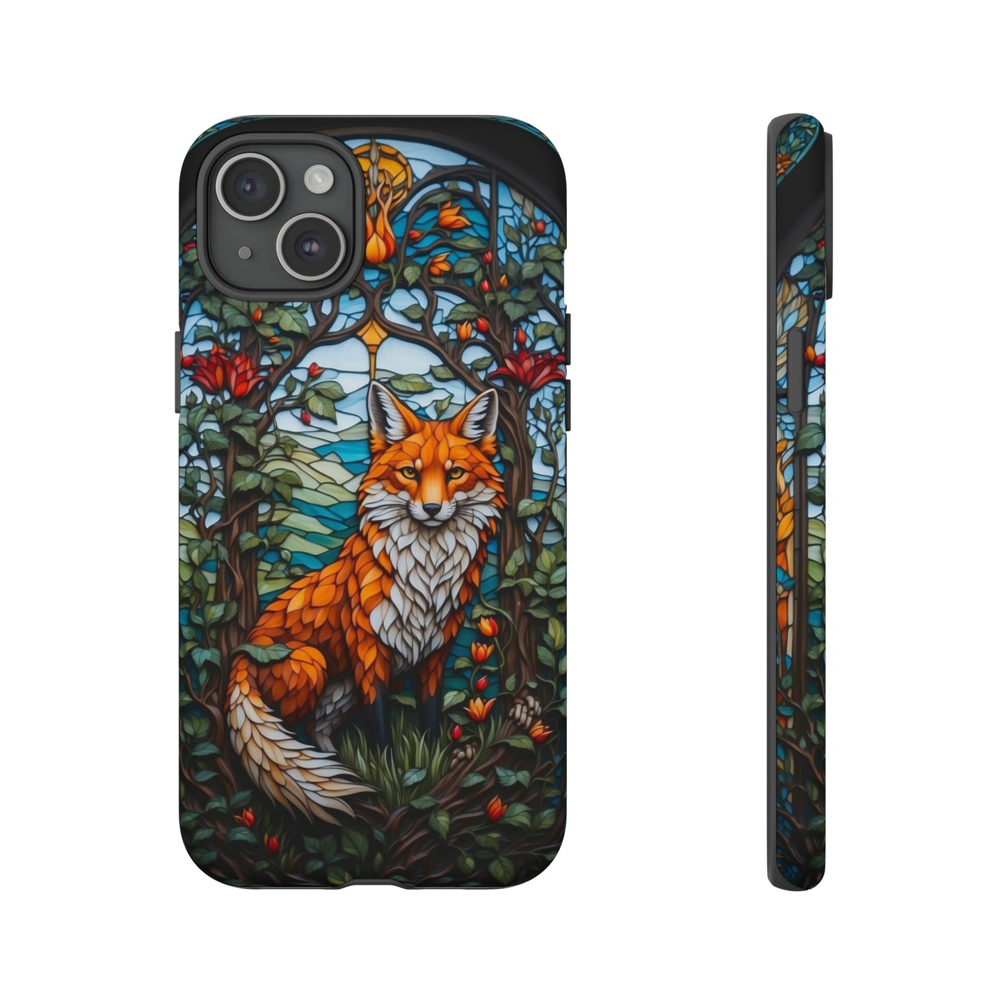 Stained Glass Art of a Fox Tough Case