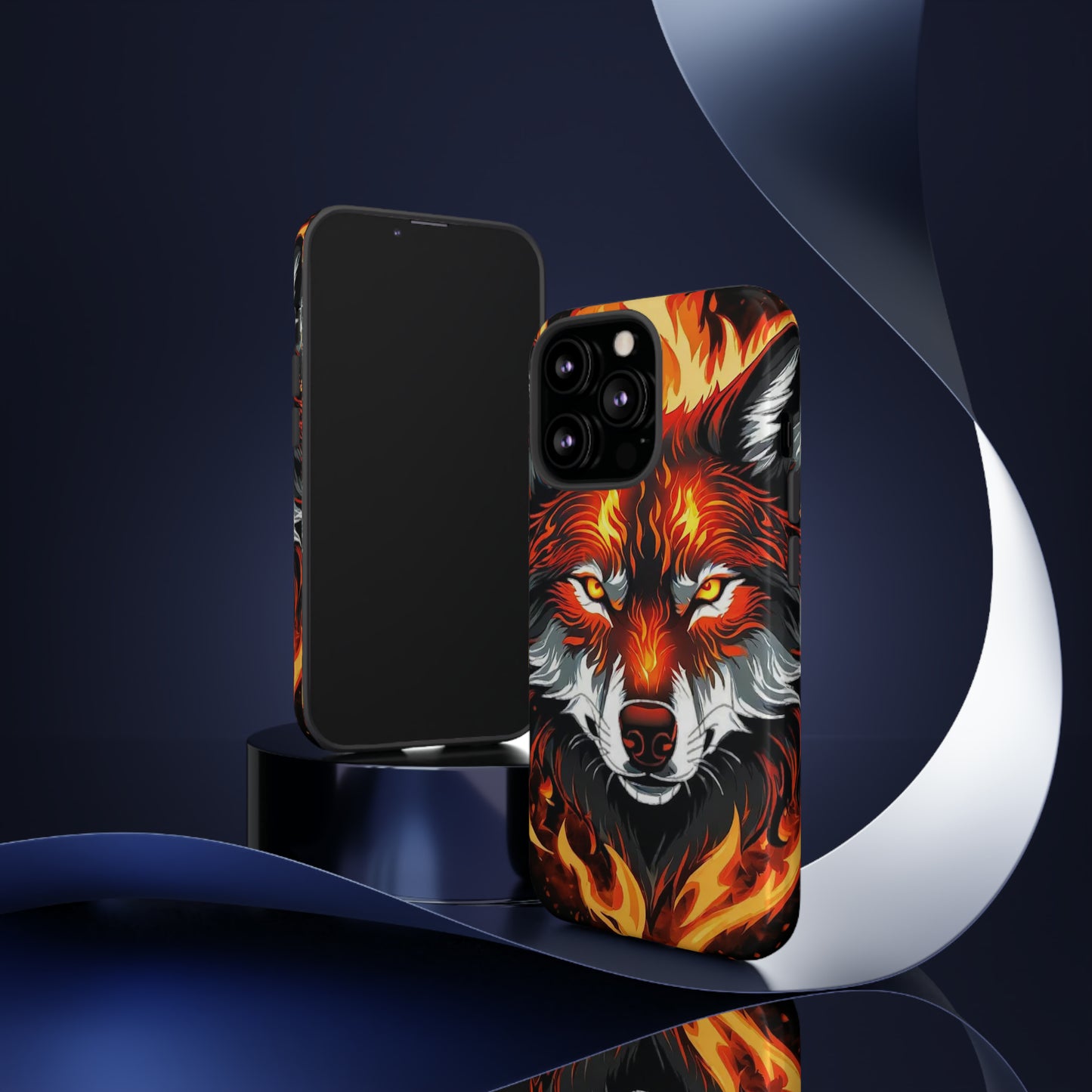 Fiery Wolf Tough Case