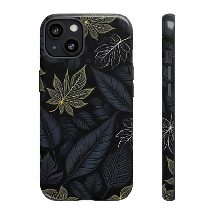 Grey Leaf Pattern Tough Case