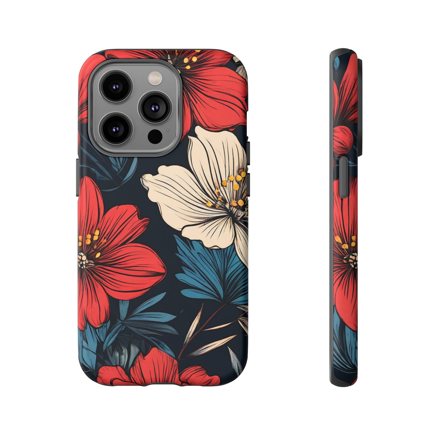 Two Flowers Tough Case