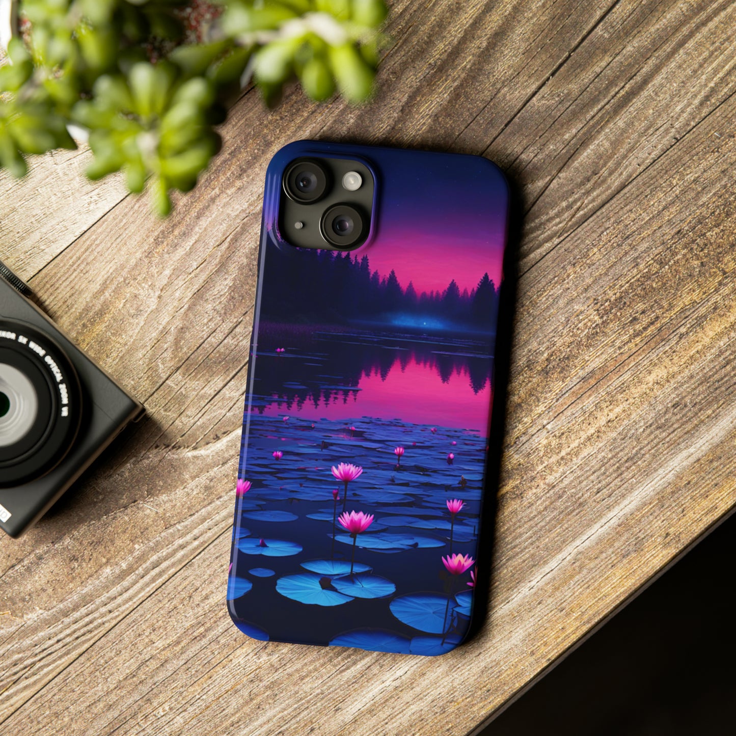 Water Lilies Slim Phone Case - Colorwink