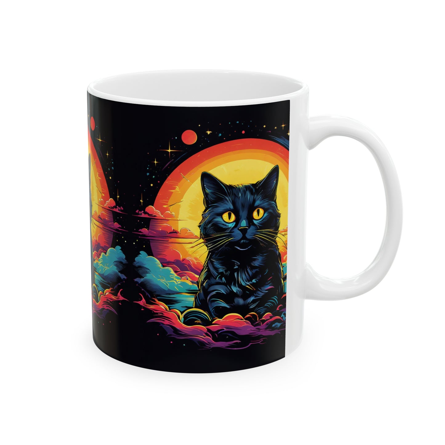 Black Cat Coffee Mug