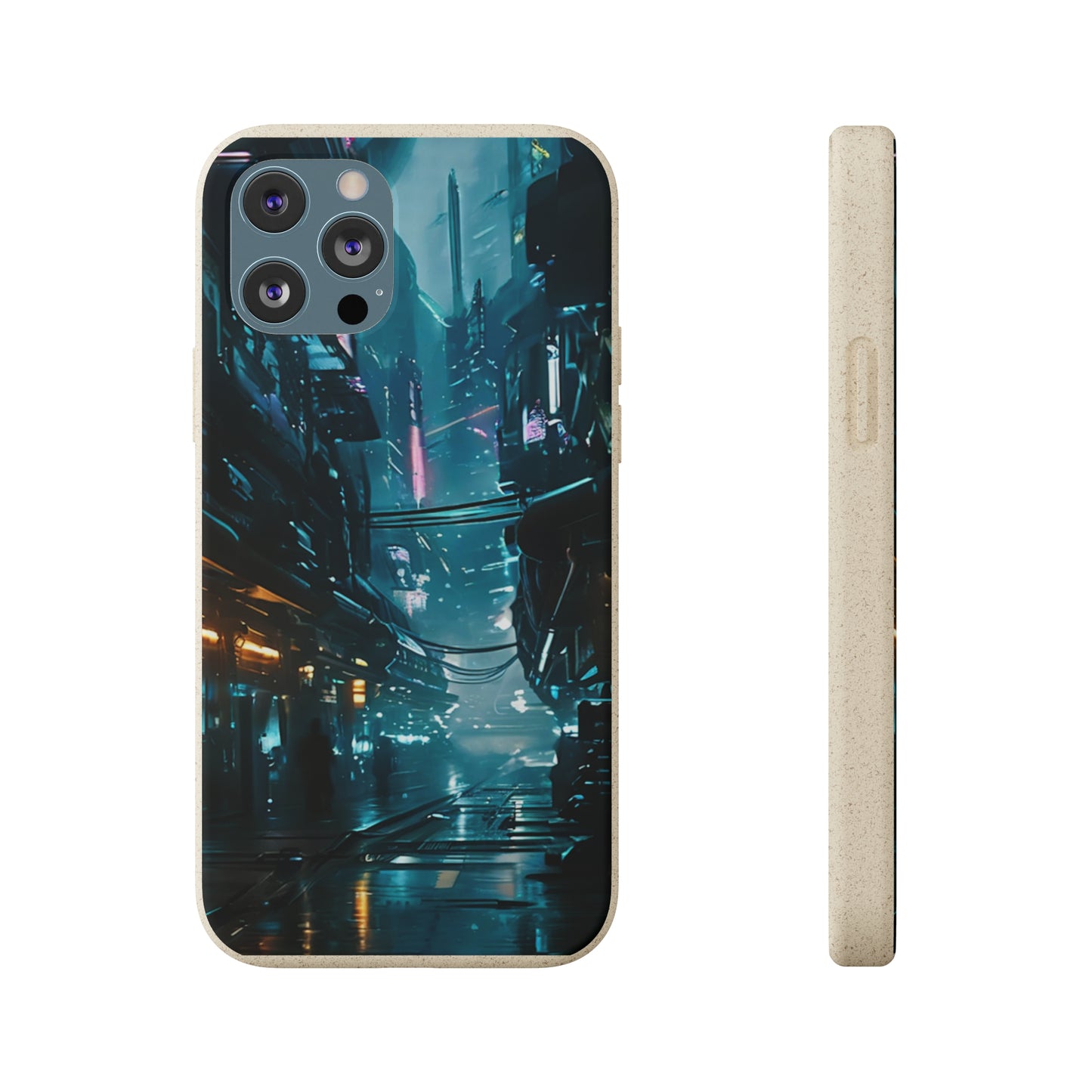 Dystopian Cityscape Biodegradable Case