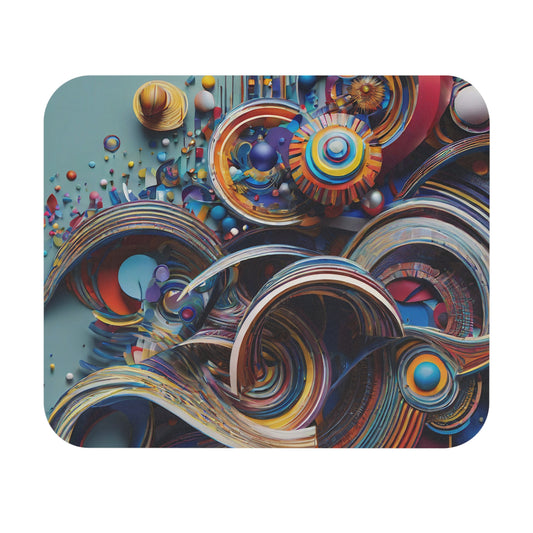 Oil Paint Pattern Mouse Pad