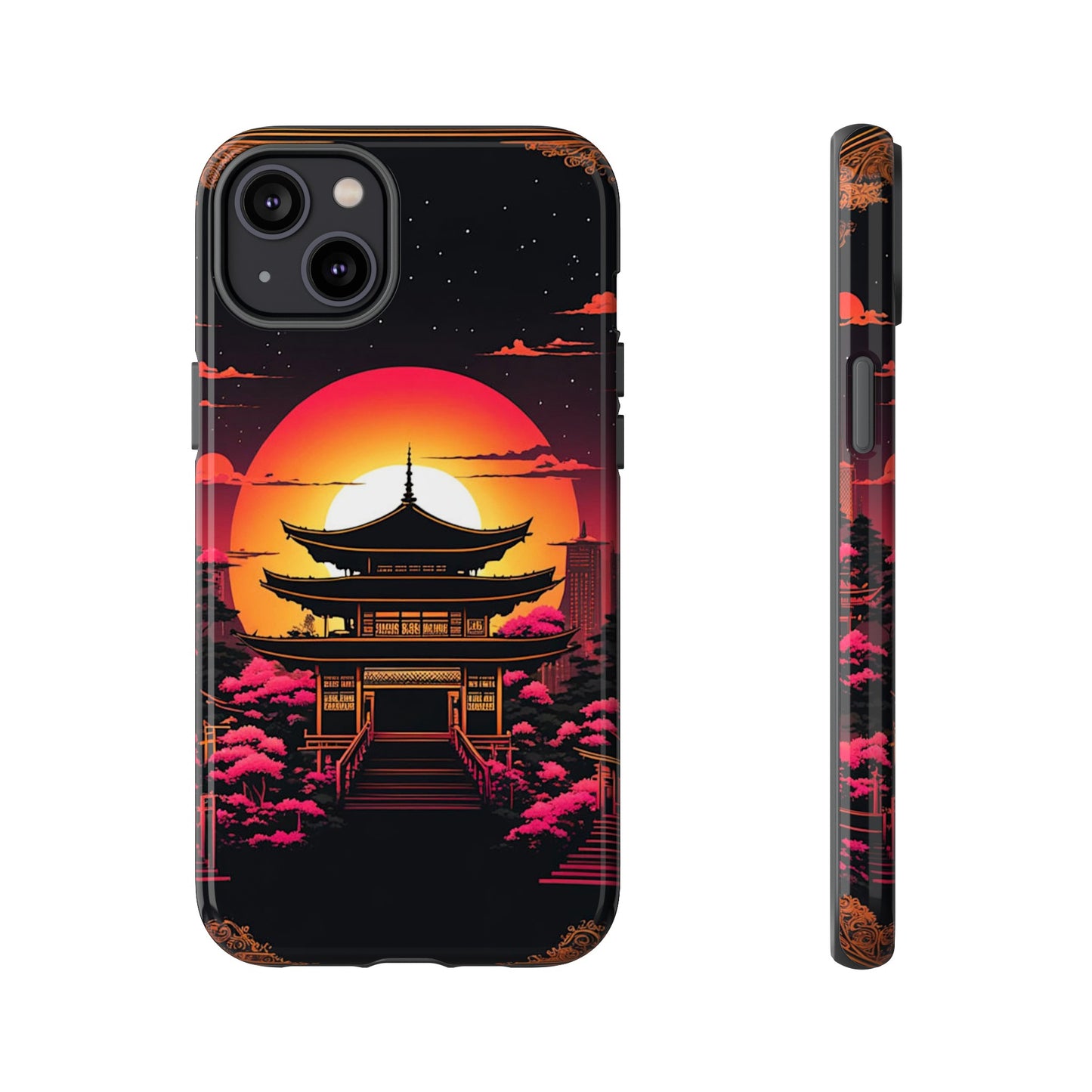 Sunset behind Pagoda Tough Case