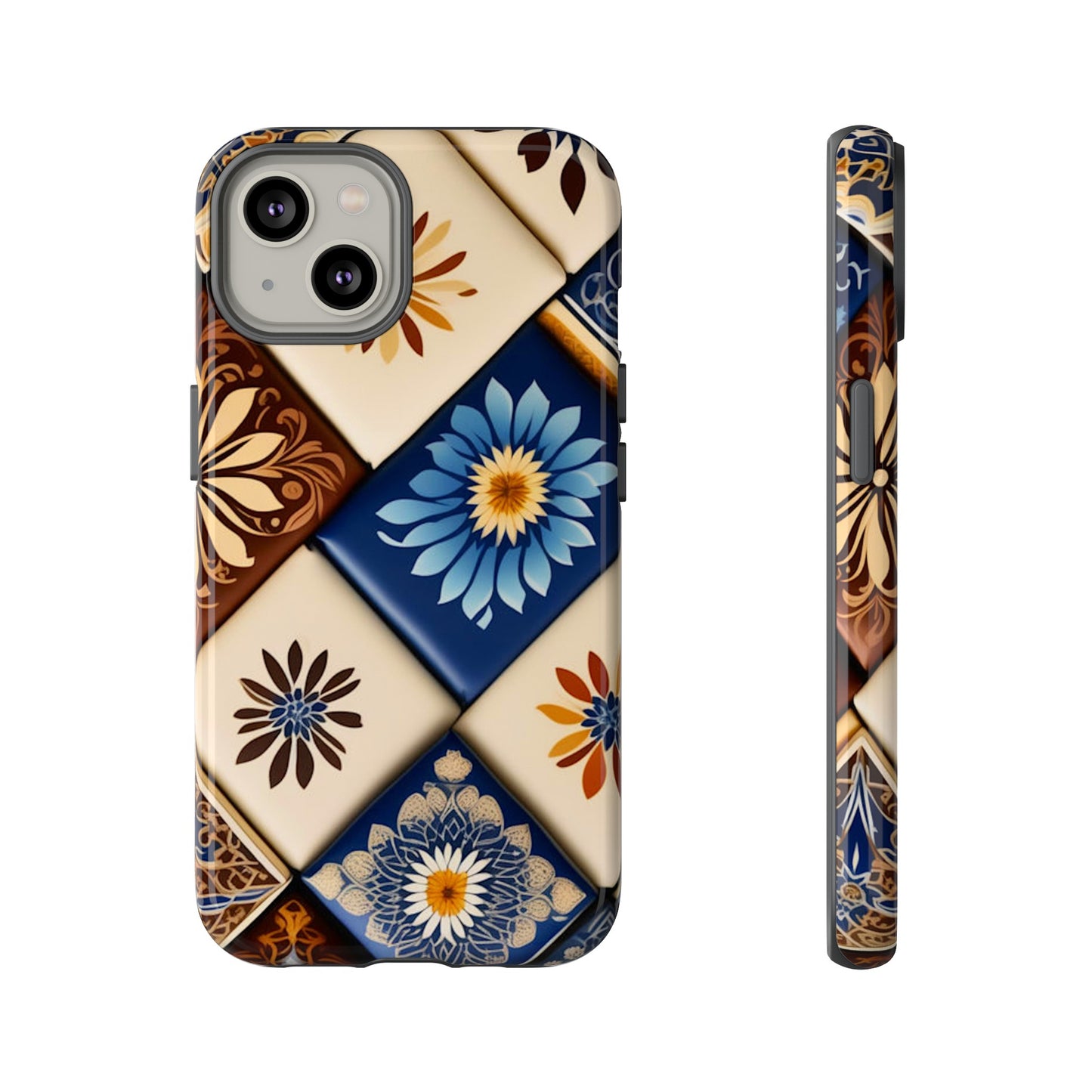 Floral Tiles Tough Case