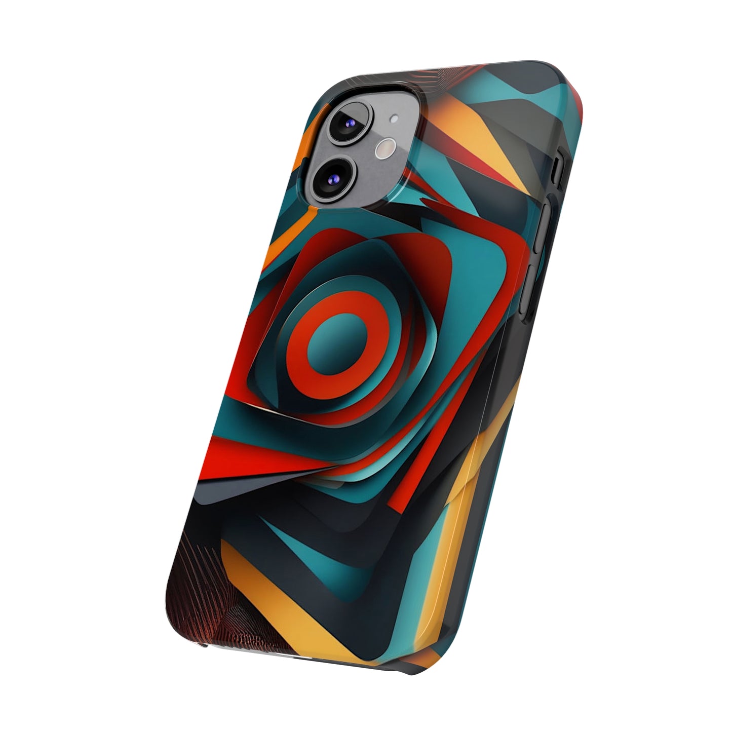 Concentric Circles Slim Phone Case - Colorwink