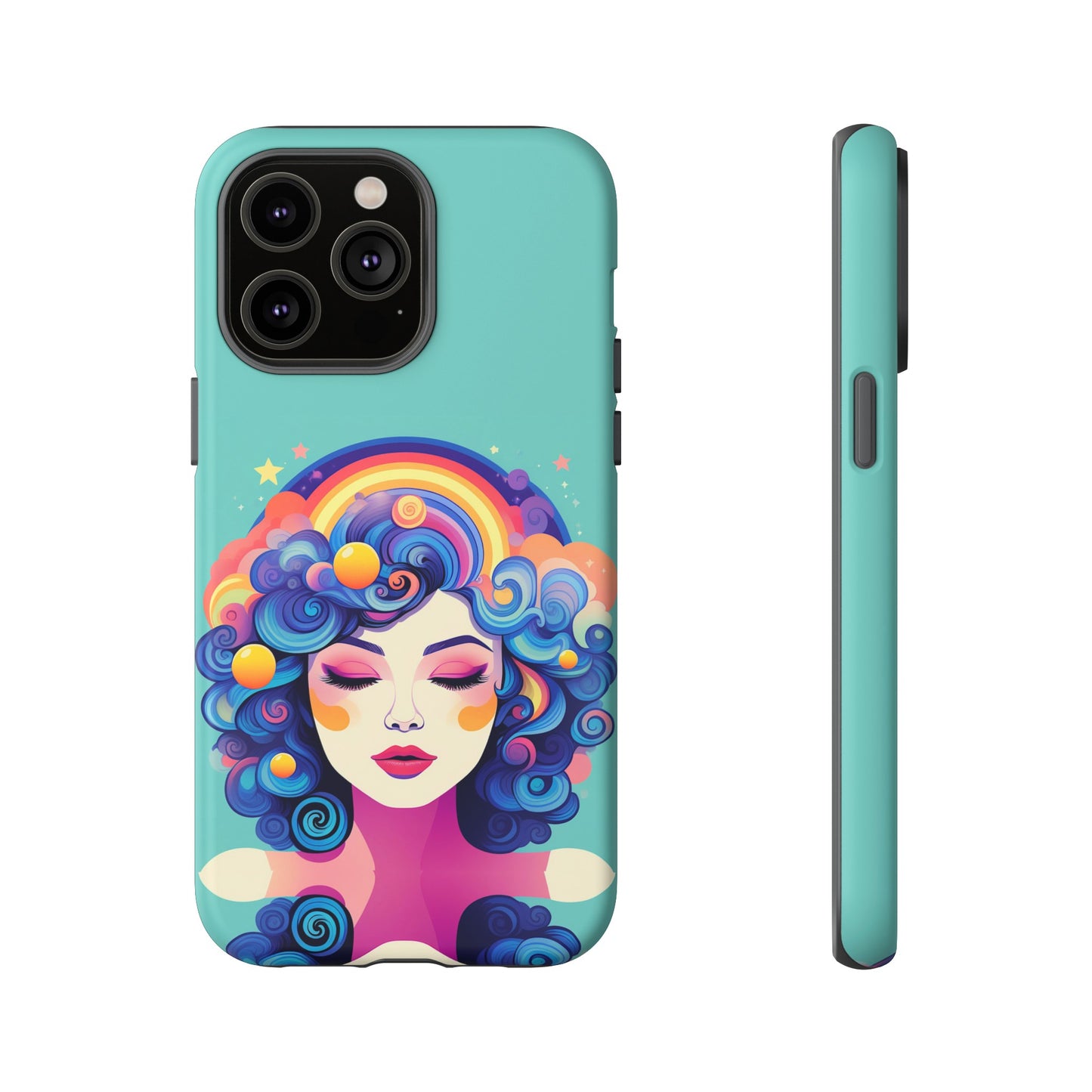 Blue Calm Lady Tough Case