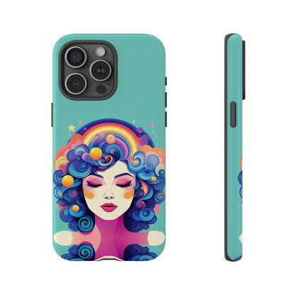 Blue Calm Lady Tough Case