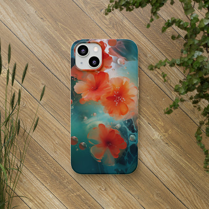 Flower painting Biodegradable Case