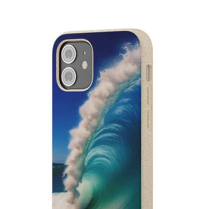 Deep Blue Wave Biodegradable Case