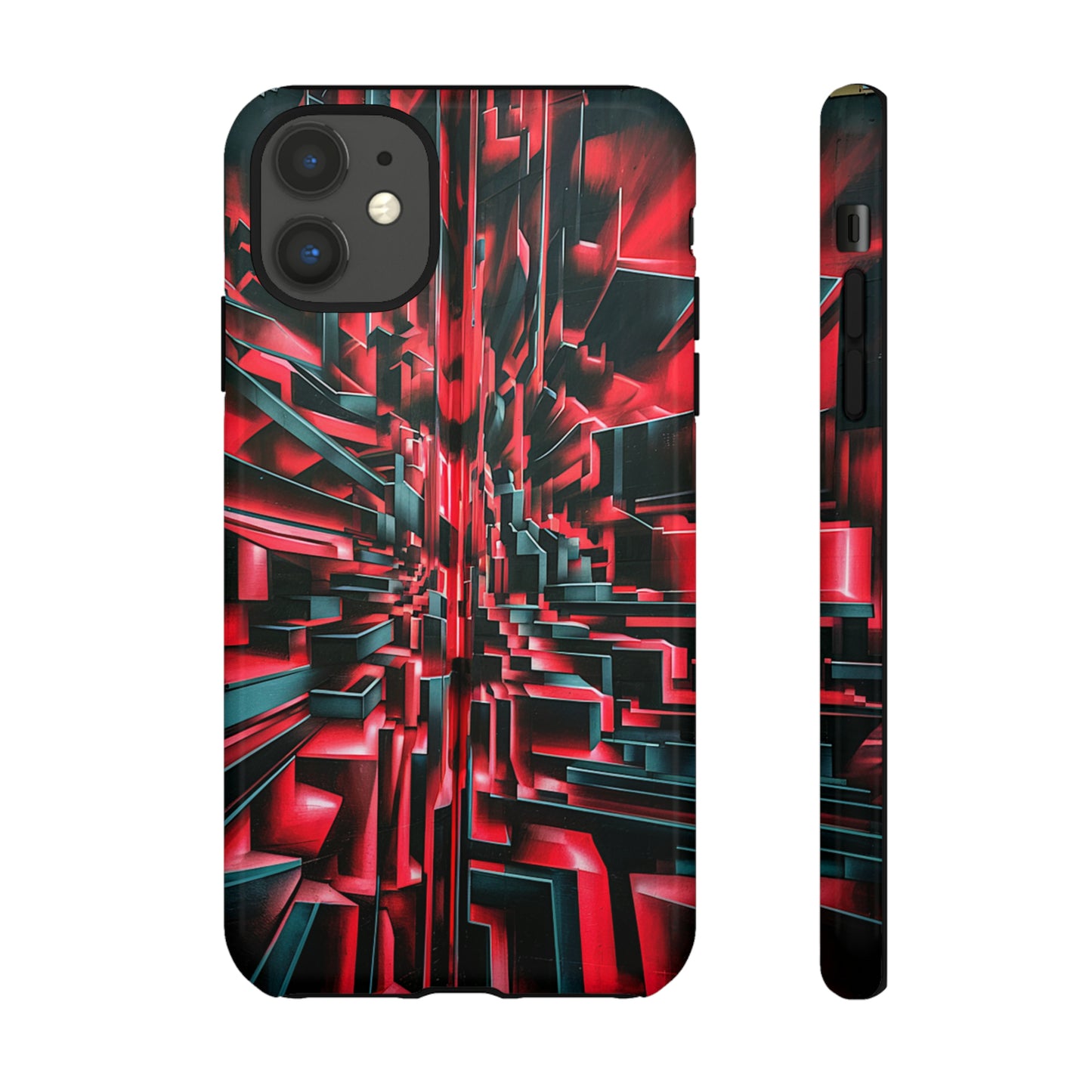 Red Illusion Art  Pattern Tough Case